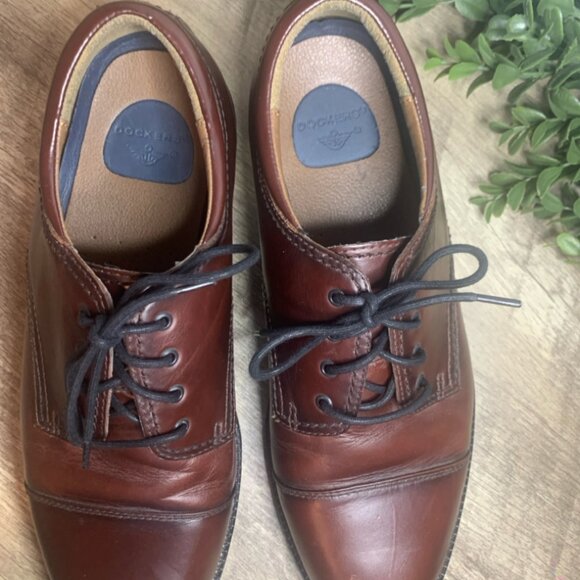 Brown Leather Dockers Mens Sz 12 M - Picture 3 of 7